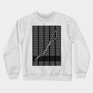 Jeddah - F1 Circuit - Black and White Crewneck Sweatshirt